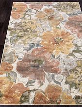 Однотонный ковер с цветами МАТРИКС 989806 6260 V