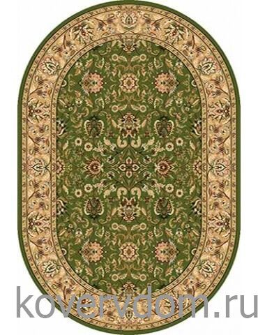 Ковер OLYMPOS D076 GREEN Овал