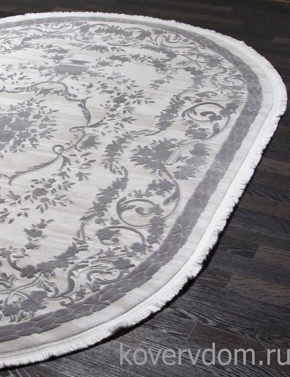Ковер TRUVA 08330G GREY / GREY Овал