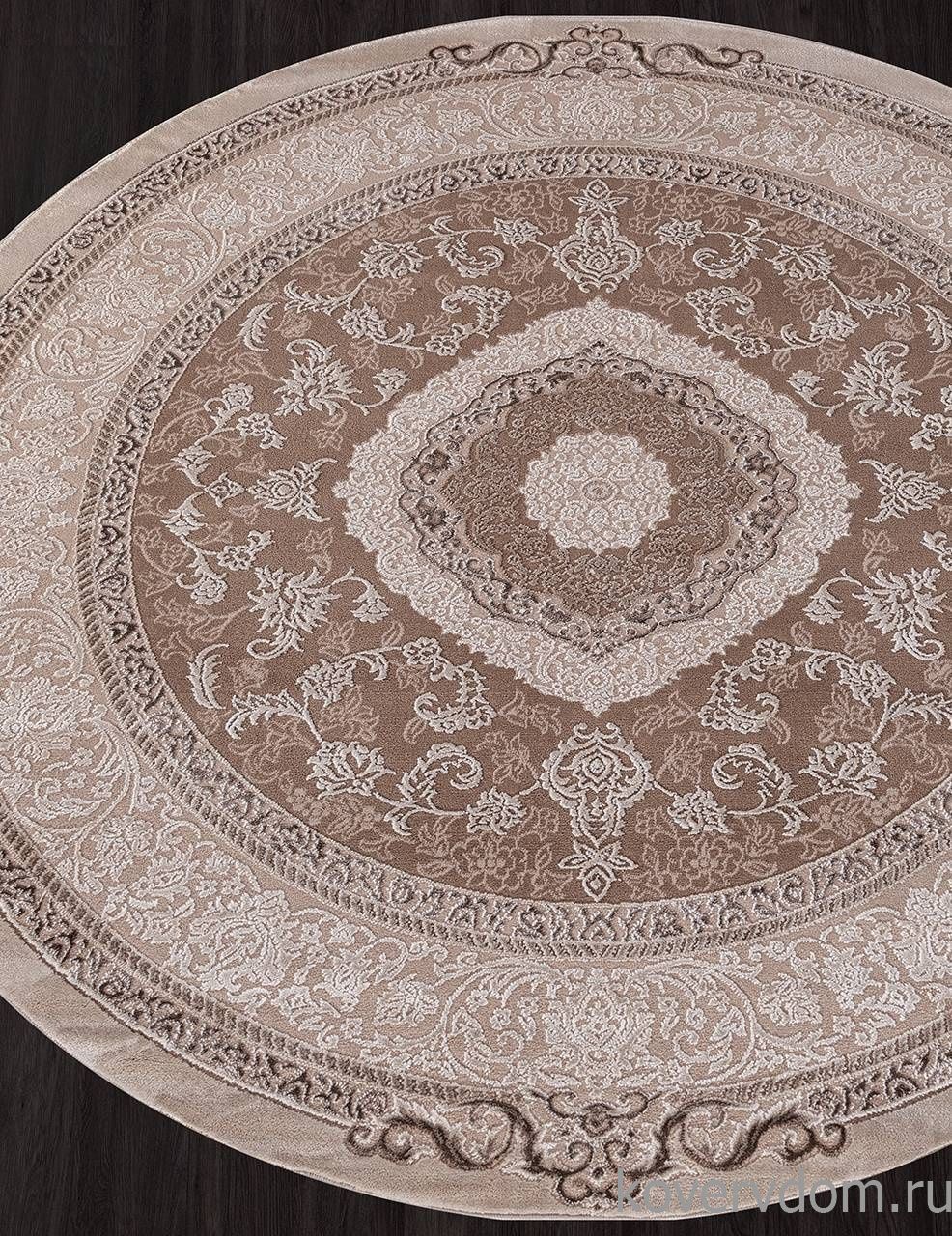 Ковер ARMINA 03874B BROWN / BROWN Круг Ковер ARMINA 03874B BROWN / BROWN Круг
