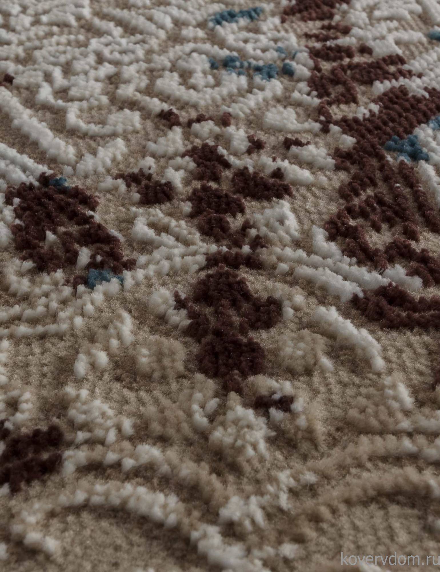 Ковер QUANTUM 03010B BROWN / BROWN Овал