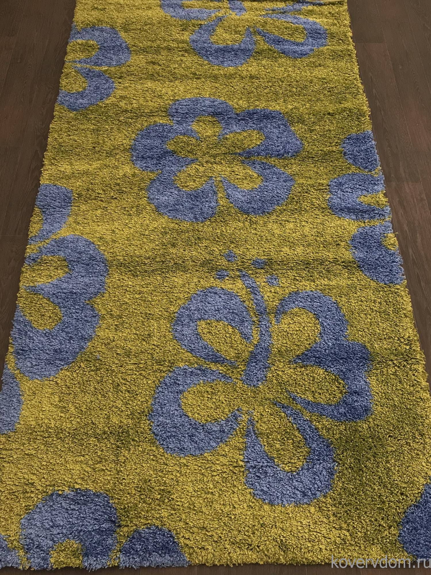 Ковер SHAGGY ULTRA s605 GREEN-BLUE