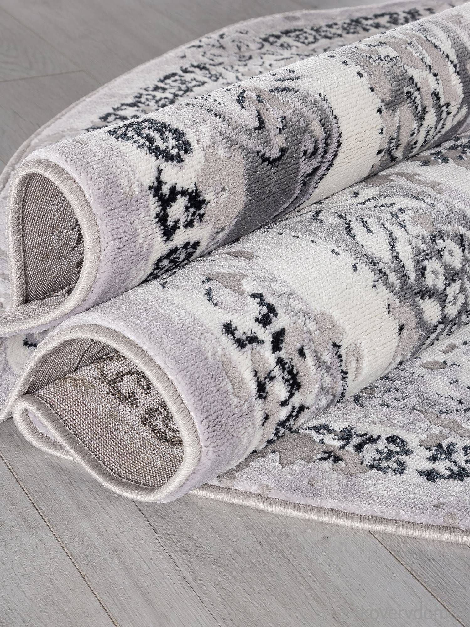 Ковер PALERMO F290 DARK GRAY Овал