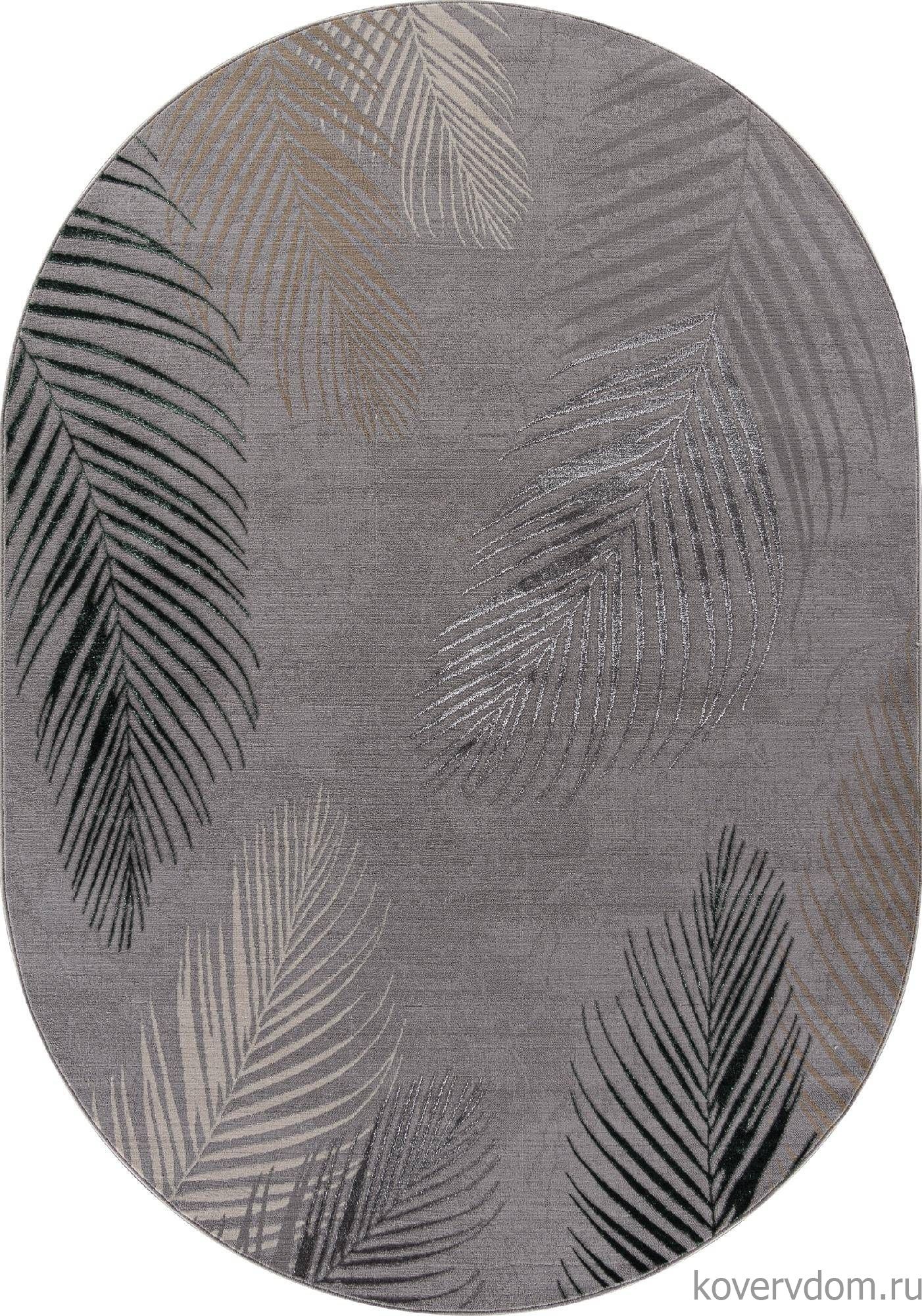 Ковер LIMAN F167 GRAY-D.GREEN Овал Ковер LIMAN F167 GRAY-D.GREEN Овал