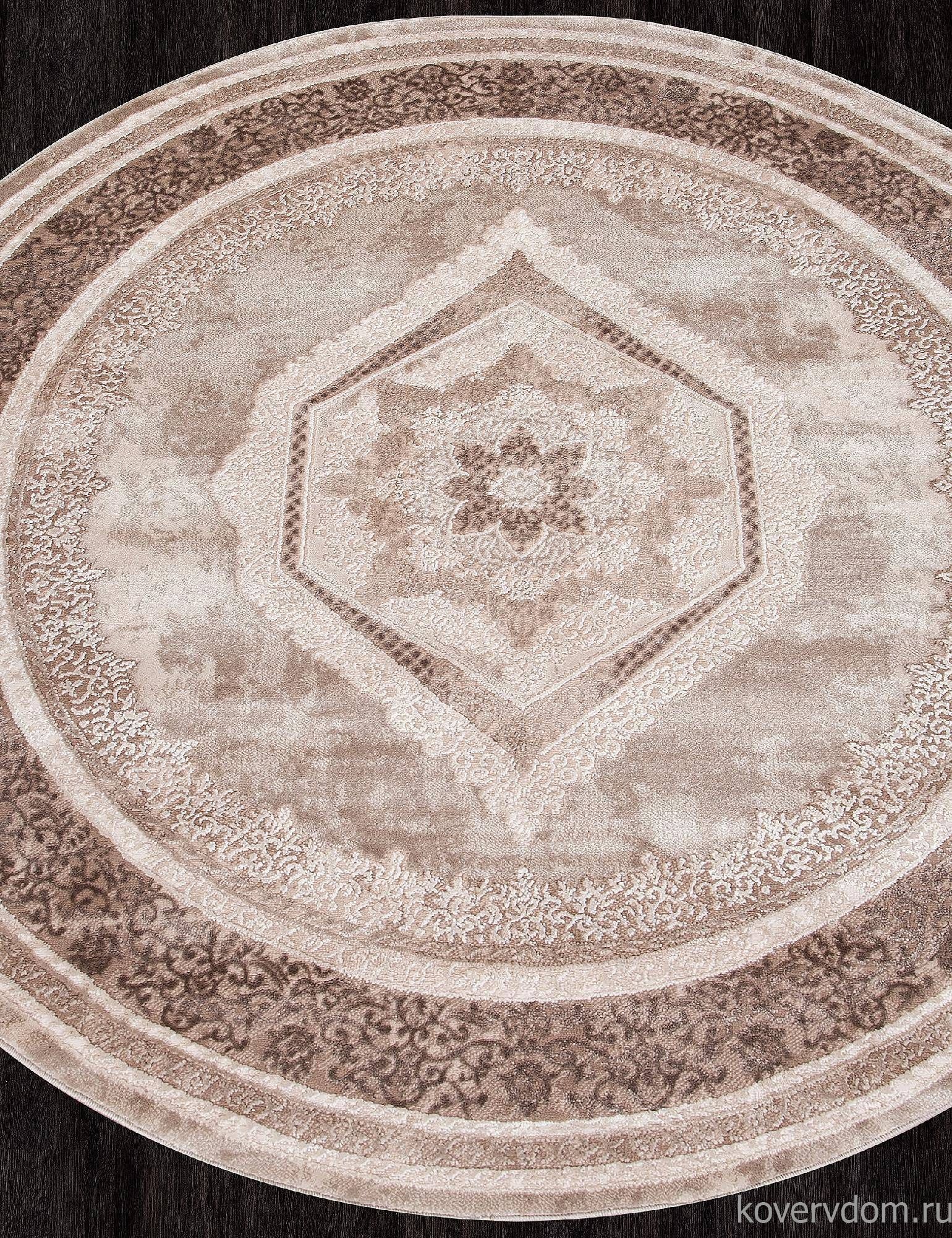 Ковер ARMINA 04037A BROWN / BROWN Круг