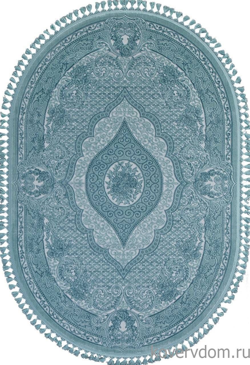 Ковер HUNKAR 07931 BLUE / BLUE Овал Ковер HUNKAR 07931 BLUE / BLUE Овал