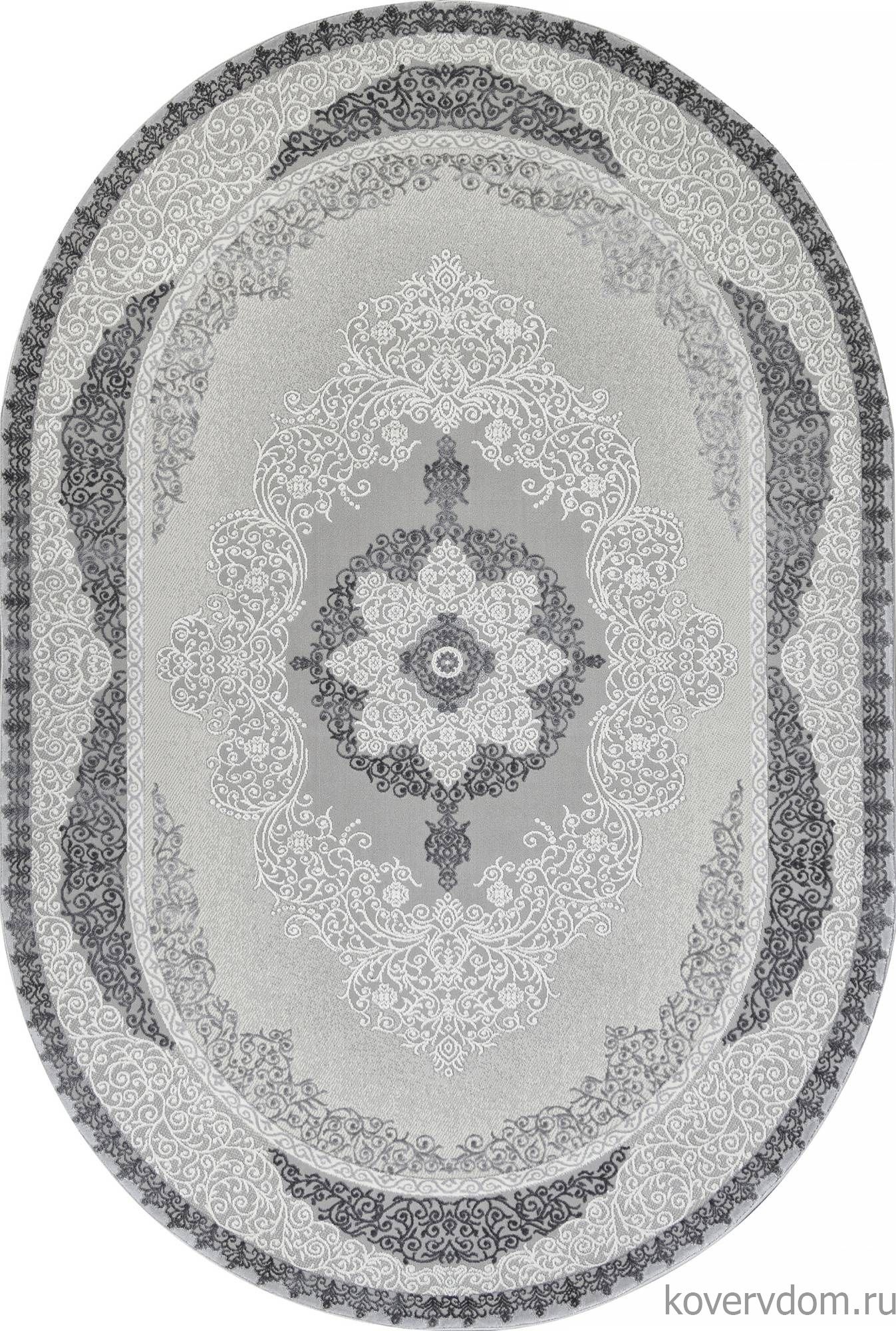 Ковер NENSI GL074G GREY / GREY Овал