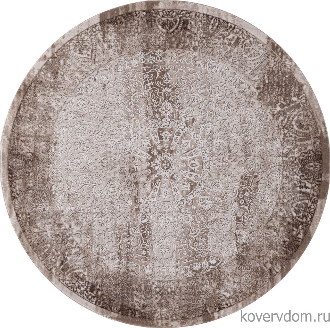 Ковер ARMINA 03878B BROWN / BROWN Круг Ковер ARMINA 03878B BROWN / BROWN Круг