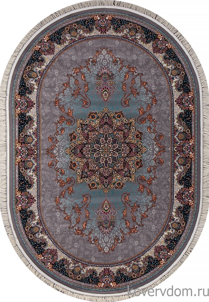 Ковер TEHRAN 7686 GRAY Овал Ковер TEHRAN 7686 GRAY Овал