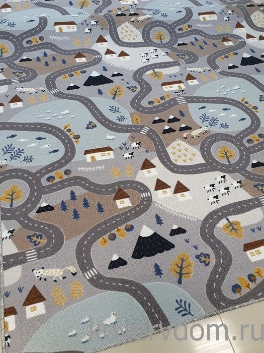 Детский ковер-палас  ДОРОГИ 2549-91