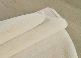 Ковер из Китая из искусственного меха RABBIT PREMIUM MS1000 CREAM Круг