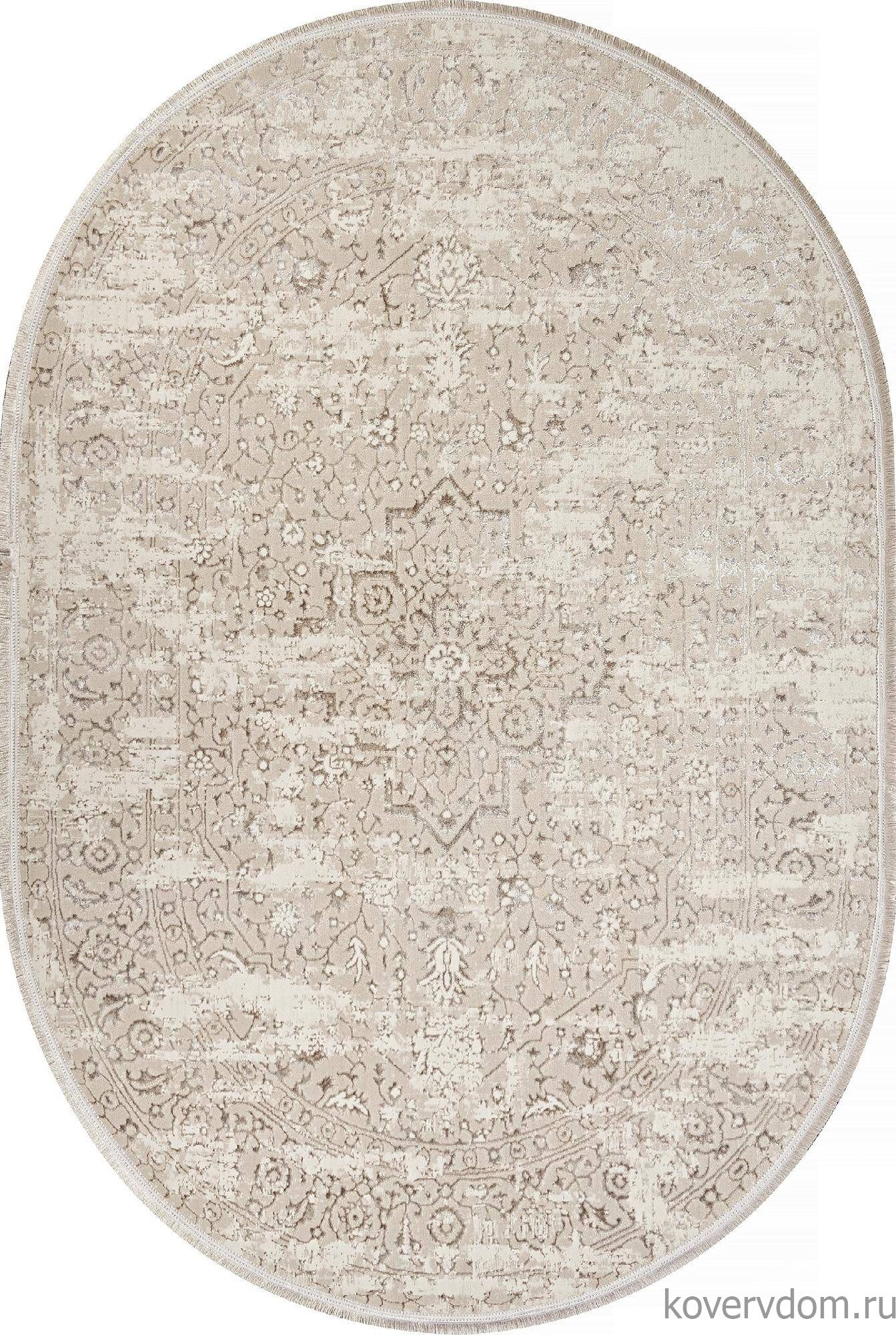 Ковер MIKONOS F584AC CREAM / KAHVE Овал Ковер MIKONOS F584AC CREAM / KAHVE Овал