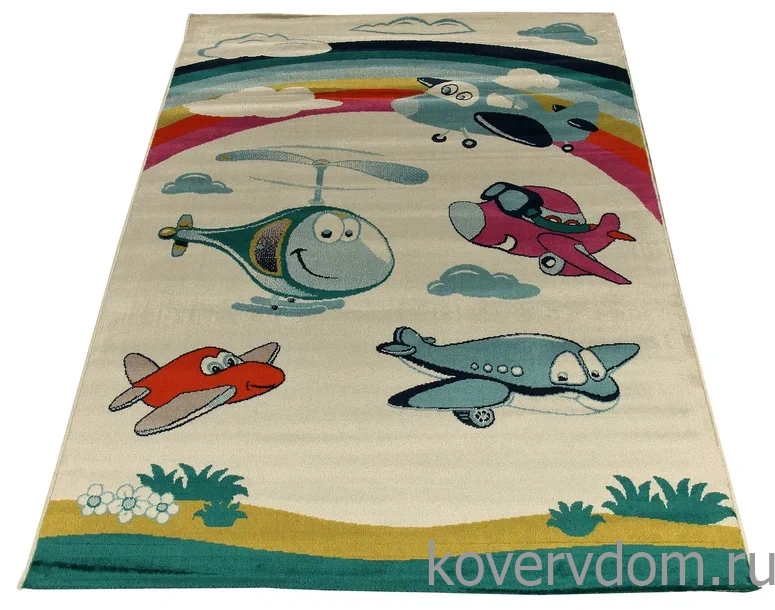 Детский ковер Sonic Kids Самолеты 3333 IA1 W Детский ковер Sonic Kids Самолеты 3333 IA1 W