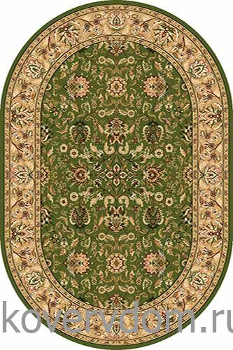 Ковер OLYMPOS D076 GREEN Овал
