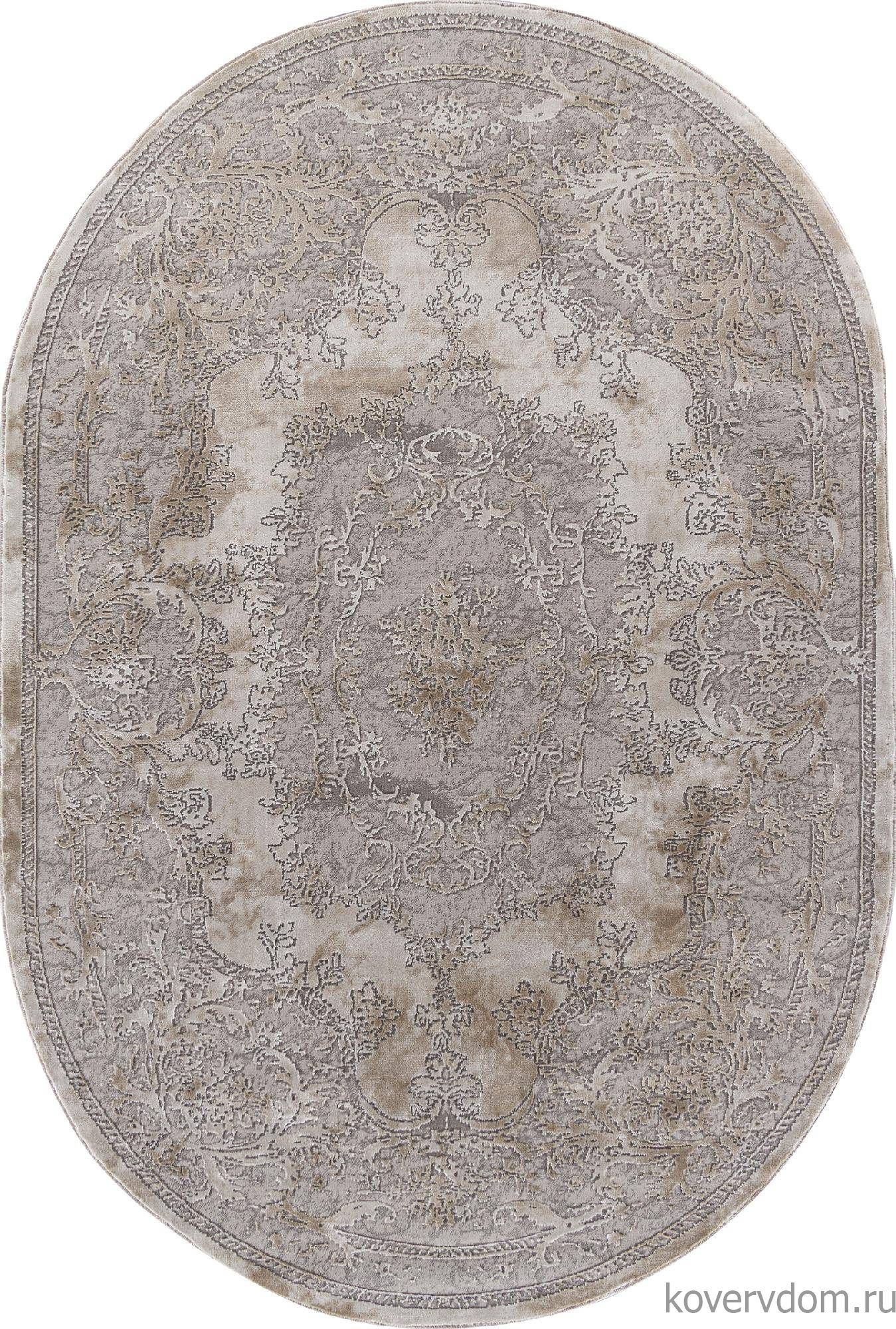 Ковер LUCCI P0047 WHITE / L.BEIGE Овал Ковер LUCCI P0047 WHITE / L.BEIGE Овал