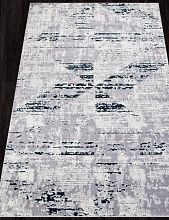 Ковер в гостиную бирюзовый PALERMO F419 GRAY