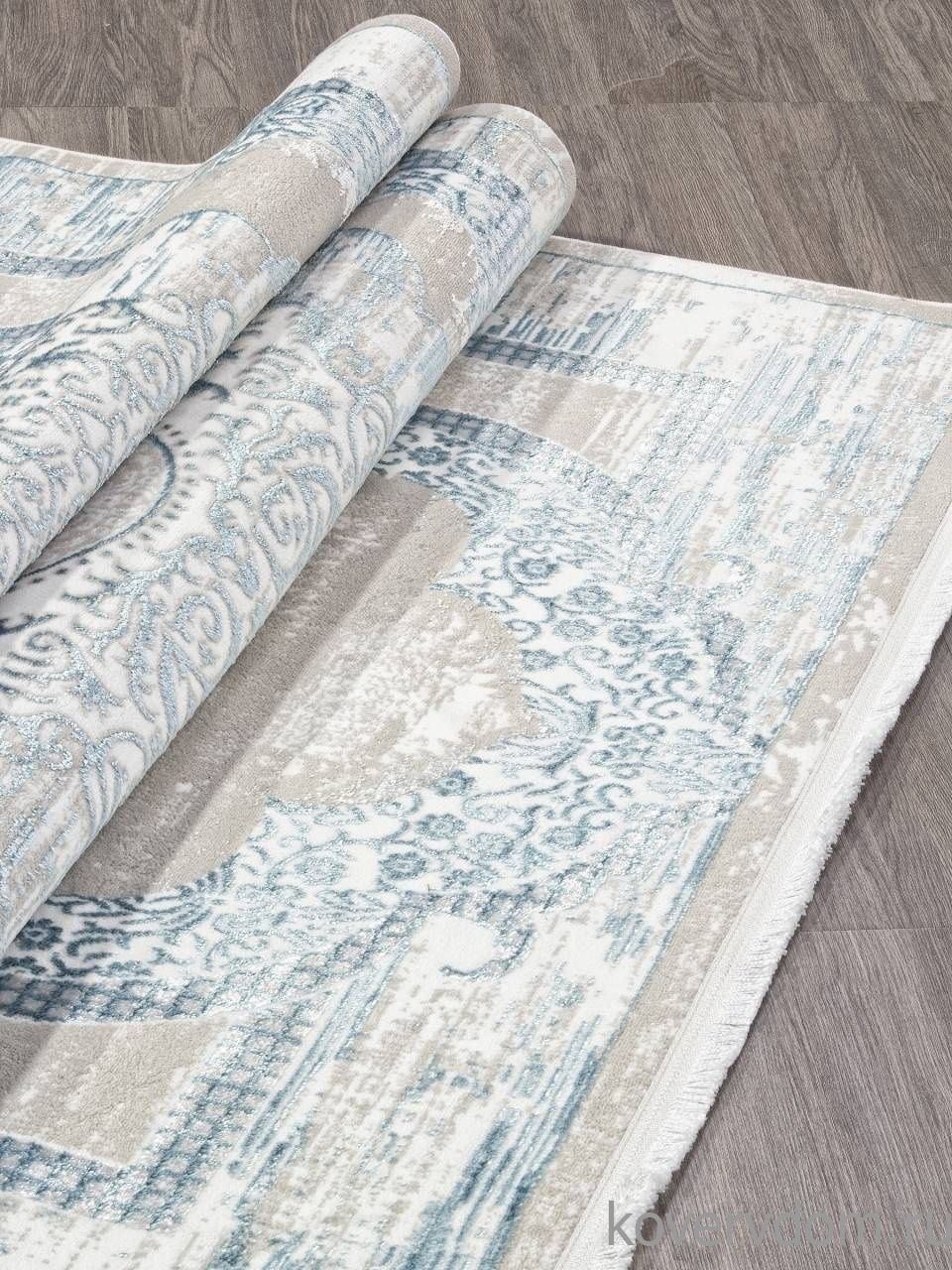Ковер ALFANI Q018A BLUE FDY / CREAM SHRINK Ковер ALFANI Q018A BLUE FDY / CREAM SHRINK