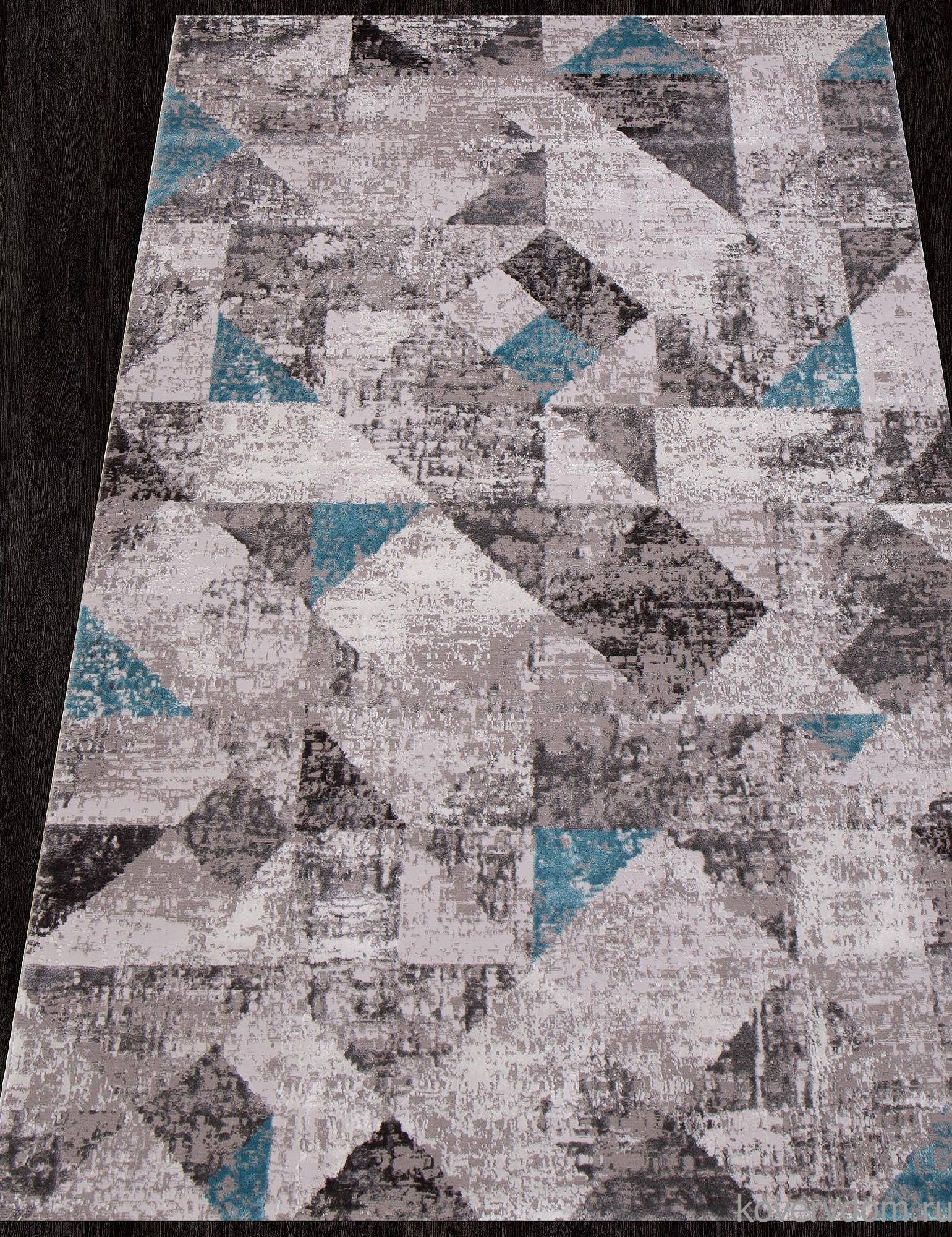 Ковер TEMPO 01459A C.POLY GREY / L.BLUE