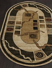 Ковер OLYMPOS d077 CREAM-GREEN Овал
