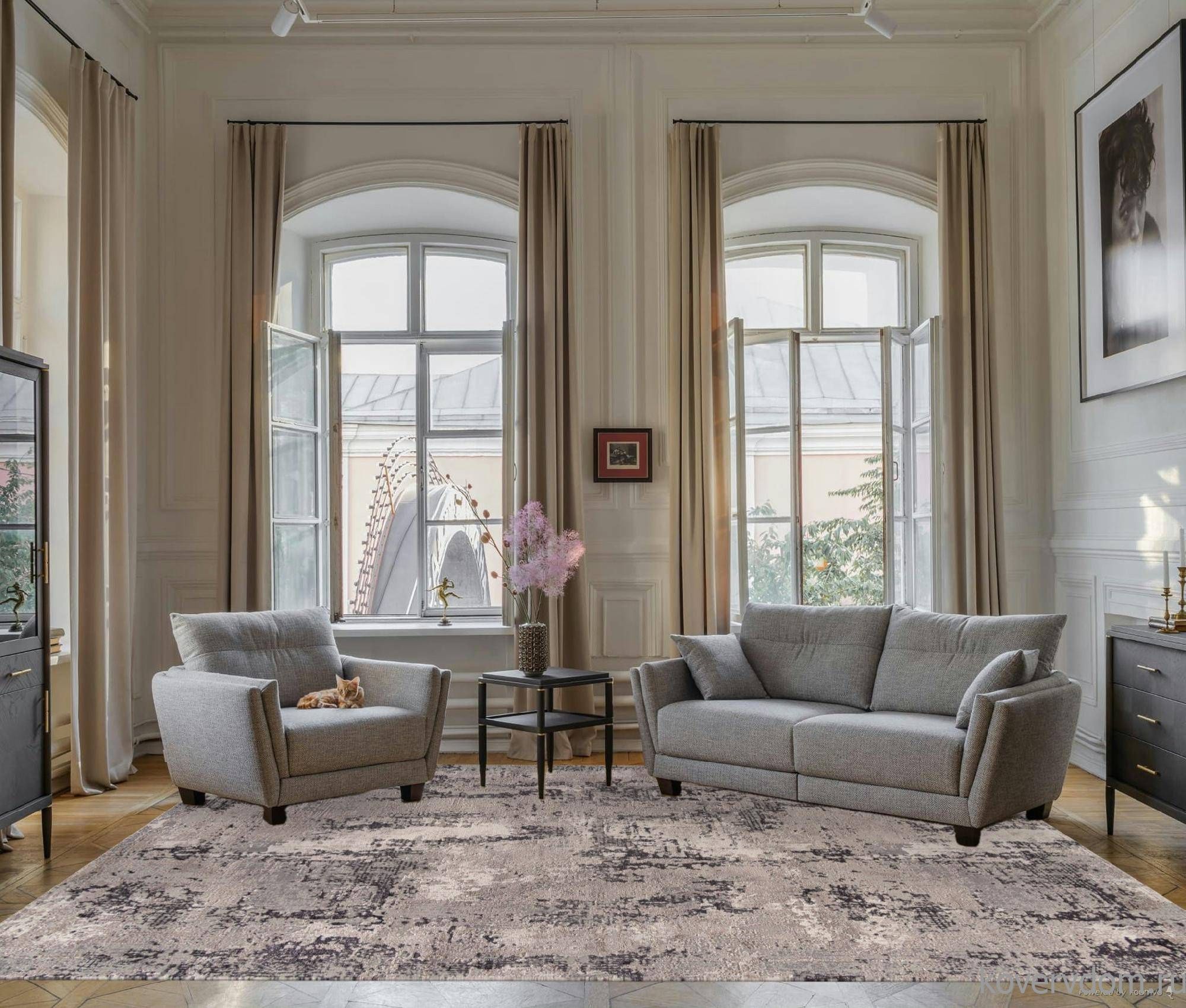 Ковер BRAND 38871 995 GREY / GREY Ковер BRAND 38871 995 GREY / GREY