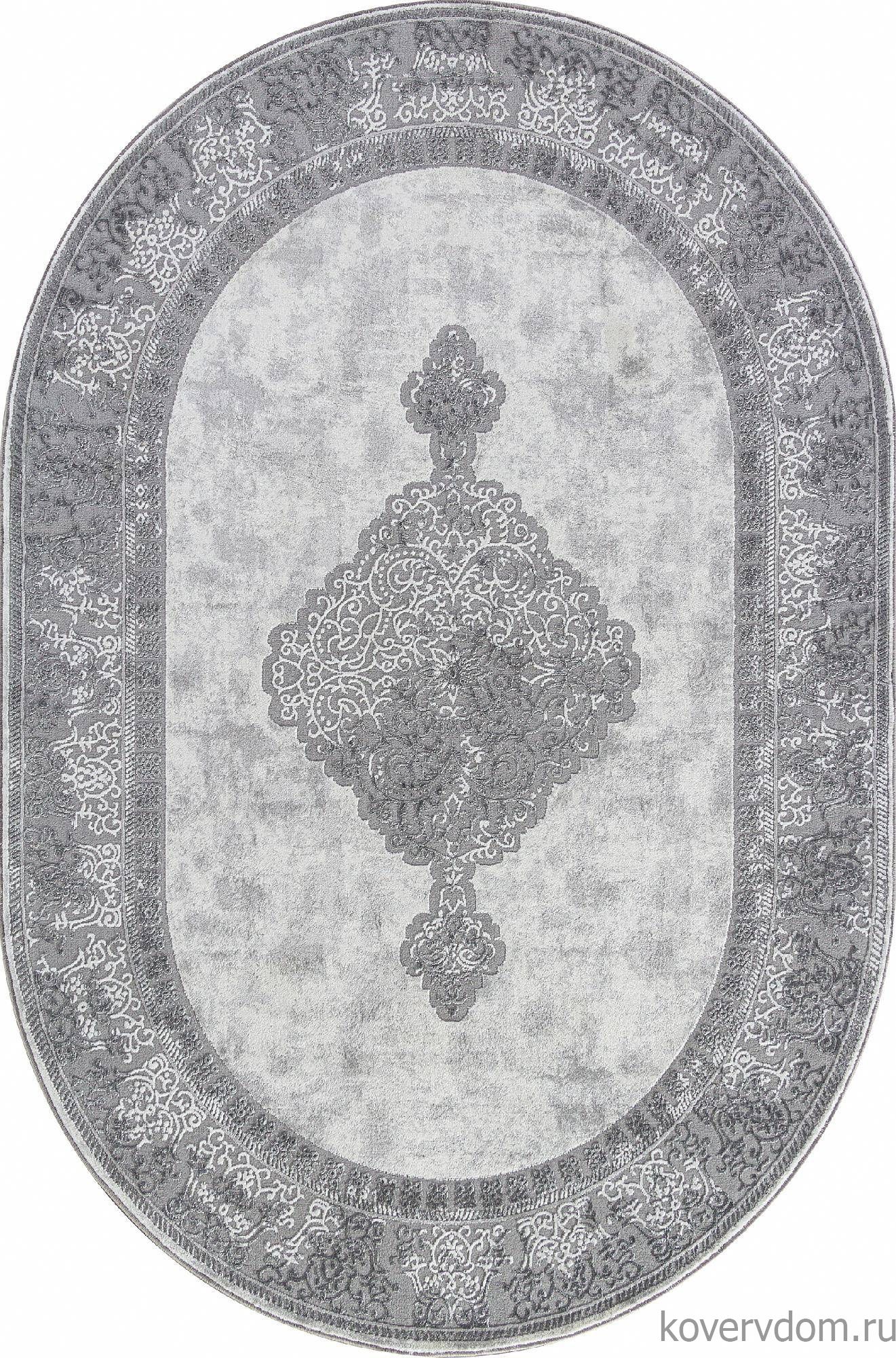 Ковер SIROCCO F163AQ GREY / D.GREY Овал Ковер SIROCCO F163AQ GREY / D.GREY Овал