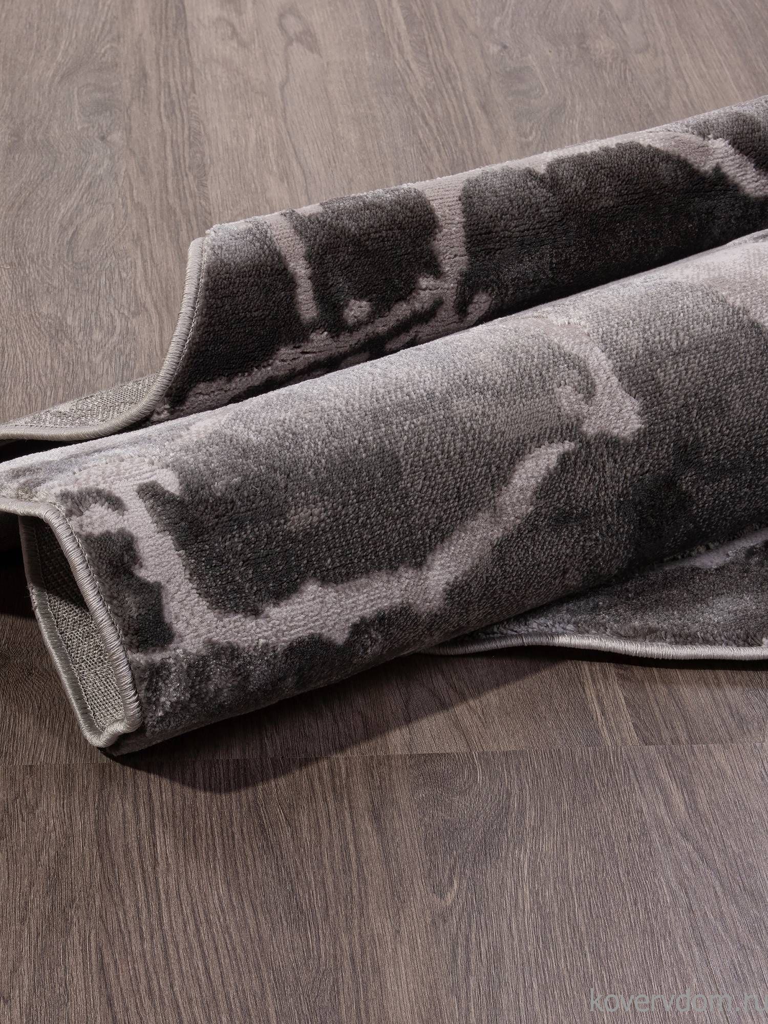 Ковер TEMPO 0101QB C.POLY L.GREY / D.GREY Круг