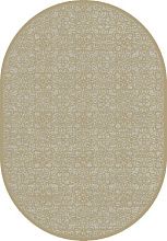 Рельефный ковер в гостиную серый из вискозы GENOVA R 38036 6525 90 ОВАЛ