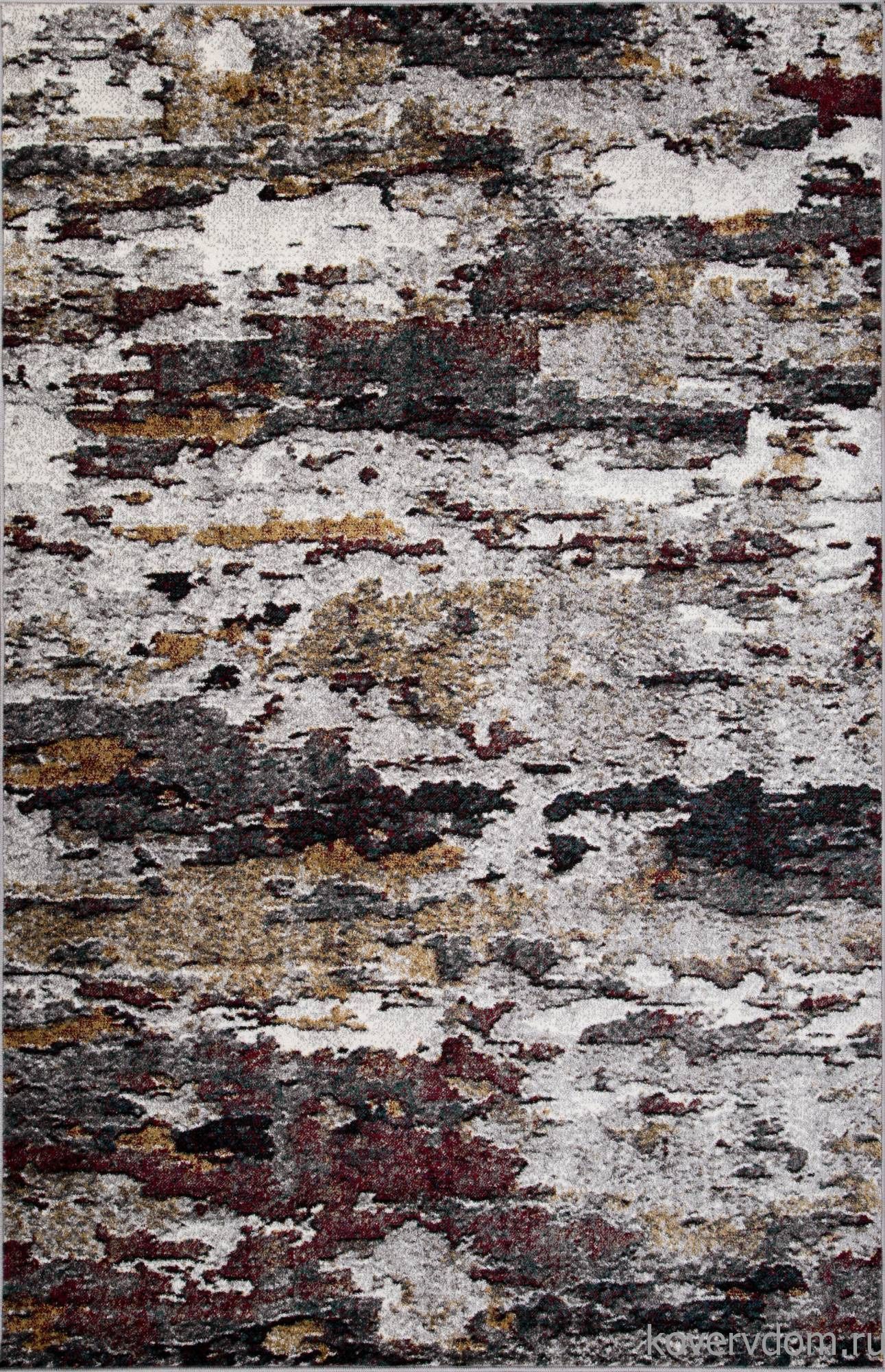 Ковер ЛОНДОН D824 Серый-Красный