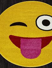 Ковер желтый SMILE NC17 YELLOW Круг